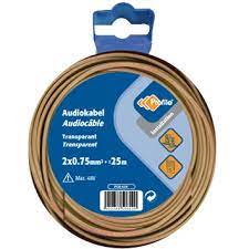 AUDIOKABEL 2X0.75 TRANSP 10M BLISTER