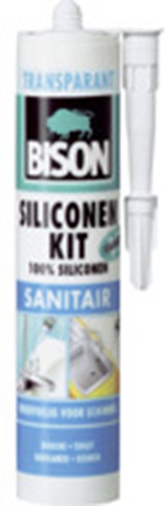 BISON SILICONENKIT KOKER 300ML SAN.TRANSP.