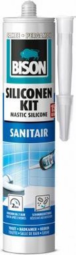 SILICONENKIT KOKER 300ML SAN.PERGAMON