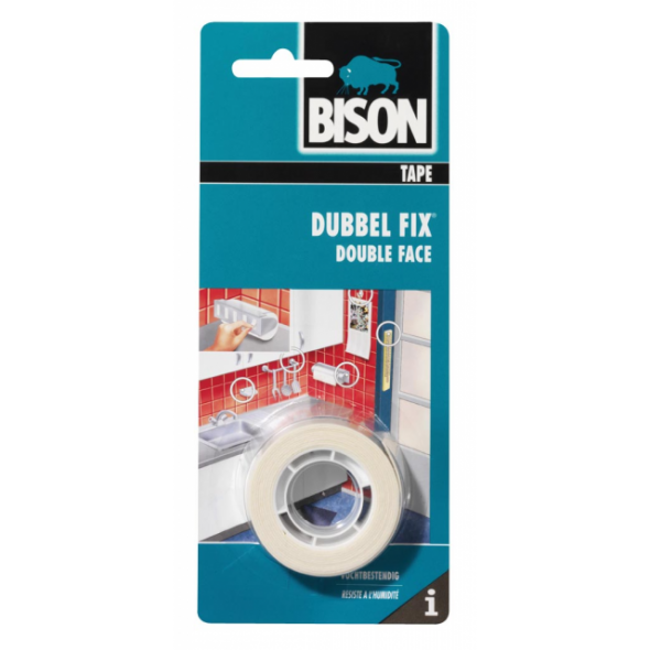 BISON DUBBEL-FIX (BINNEN) 19MM X 1.5LM