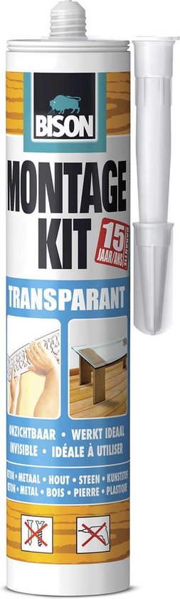 Montagekit transparant 310ml