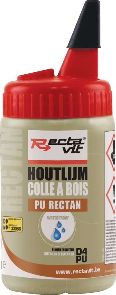 Rectavit houtlijm polyurethaan waterproof - 250gr