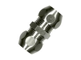 RECHTE KOPPELING CHROOM 10X10 MM