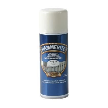 [28154] Hammerite hoogglanslak 400ml wit