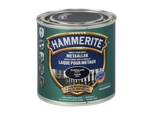 [28160] Hammerite satijnglanslak zwart 250ml