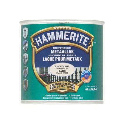 [28194] HAMMERITE ZIJDEGLANSLAK 250ML GEBROKEN WIT