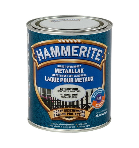 [35186] Hammerite struct.mat lak geb metaal 750ml