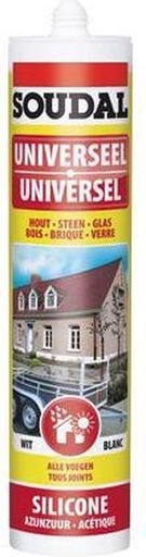 [36888] Soudal universele silicone transparant - 310ml
