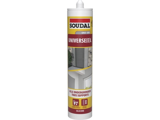 [36890] SOUDAL UNIVERSELE SILICONE GRIJS - 310ML