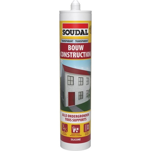 [36893] Soudal neutrale silicone transparant - 310ML