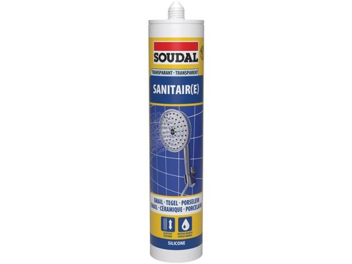 [36897] SOUDAL SANITAIRE SILICONE TRANSPARANT - 310ML