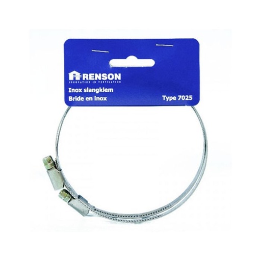 [38271] RENSON 7025 SLANGKLEM INOX (2ST) Ø119-131