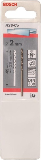 [83093] BOSCH - METAALBOOR D-PUNT HSS-CO 2
