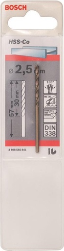 [84385] BOSCH - METAALBOOR D-PUNT HSS-CO 2.5