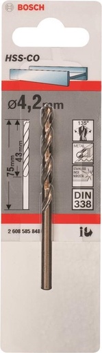 [84386] BOSCH - METAALBOOR HSS-CO DIN338 4.2