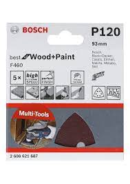 [84851] BOSCH - SCHUURVEL - 93MM - KORREL 120 - 6G - 5X