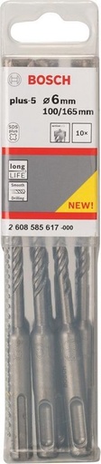 [84382] BOSCH - 10X SDS-PLUS-5 - 6X100X165 MM