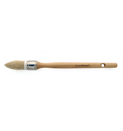 [40607] CE PROFI RONDE PUNTB 15MM WIT HAAR HOUT