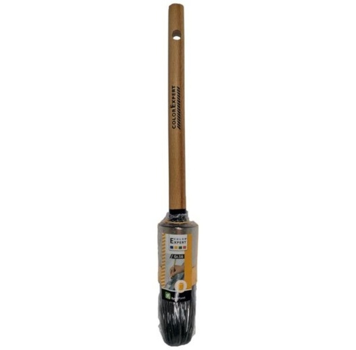 [40697] RB 67 RONDE VERFB 16 ZWART HAAR TOUWWOELING HOUT