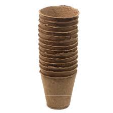 [44607] TURFPOTJES RONDE 8 CM SET VAN 18