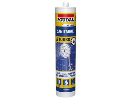 [45027] SOUDAL SANITAIRE SILICONE EXPRESS WIT - 310ML