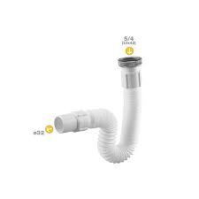 [12862] Hidroflex Plooib,Sifon 5/4-32 Wit Sdz 2