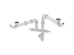 [12878] Meubelsifon Dubbel V/Spoeltaf,Pp Wit 6/4