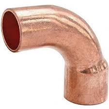 [13603] Koper Bocht 90' Mf Rood 22 Mm