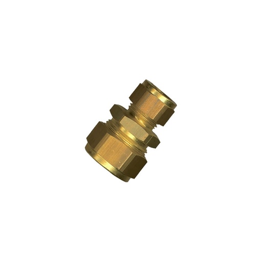 [13766] Klemkoppeling Recht Messing 15X12 Mm