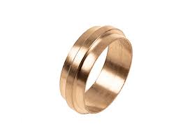 [13802] 2 Gas-Klemring 22 Mm Messing Pl,Zak