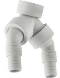 [62823] Geberit Dubbel Aansluitstuk Wit 152767,111