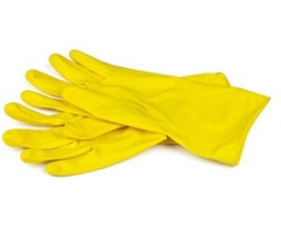 [75628] Huishoudhandschoen latex XL geel
