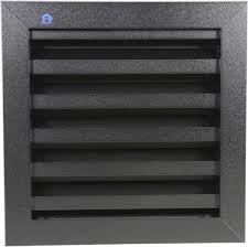 [80591] Renson 411 muurrooster 200x200mm RAL9005