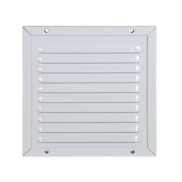 [80611] Renson 437 schoepenrooster met gaas 200x200mm - wit