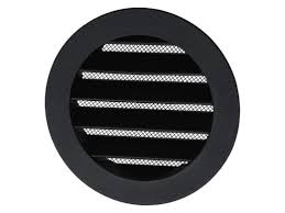 [80638] Renson 434/R inbouwrooster rond 125mm RAL9005