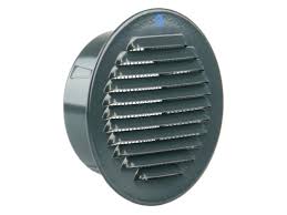 [80661] Renson 435/R inbouwrooster rond 120mm RAL7016