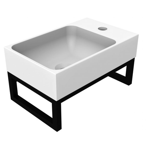 [82082] Handwasser Iron Pack 40Cm Wit/Zwart Onderstel