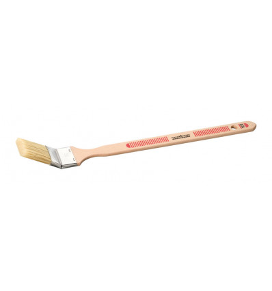 [83695] Radiatorkwast 60mm beige haar-max FSC + GZ rood