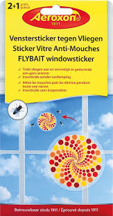 [84749] Aeroxon vliegen-dood venstersticker 3st