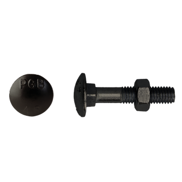 [85326] Houtbout zwart DIN 603/555 M8x50mm (6st)