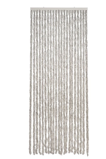 [85371] DOORCURTAIN MARTINIQUE GREY/WHITE 90CM X 230CM