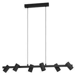 [85571] GATUELA 1 - HANGLAMP STAAL/ZWART E14 6X25W IP20