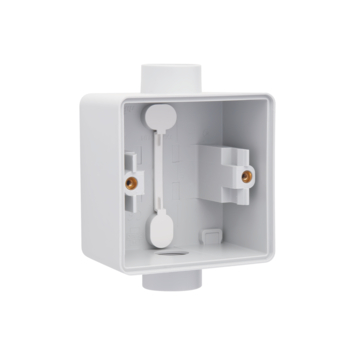 [85603] Niko Hydro enkele opbouwdoos 1 + 1 ingang grijs