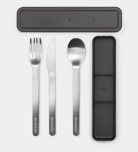 [85832] MAKE&TAKE BESTEKSET 3-DELIG - DARK GREY