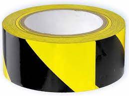 [86608] MARKEERTAPE - 50MM X 33M - GEEL/ZWART