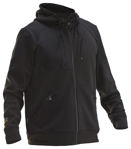 [89212] 5303 - HOODIE SPUN DYE ZWART