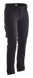 2319 - DAMES SERVICEBROEK STRETCH - ZWART