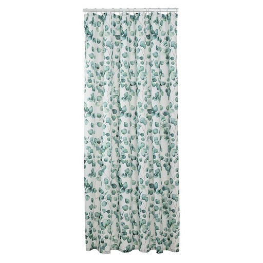 [89491] DOUCHEGORDIJN AYRA 180X200CM POLEYSTER GROEN/WIT