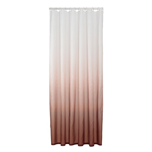 [89493] Douchegordijn blend 180x200cm pol. roze/wit