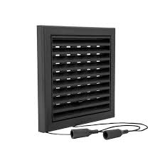 [89809] Renson 732 PVC opbouwrooster regelbaar 154x154mm zwart